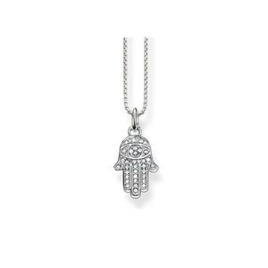 THOMAS SABO Hand Of Fatima Hamsa Necklace Silver
